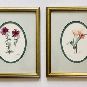 Print by Carmel Foret Petunia Orchid Botanical